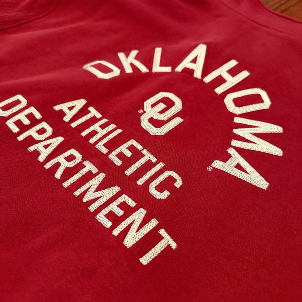 Nike Oklahoma Sooners Athletic Department Quarter Zip Chainstitch Sweatshirt